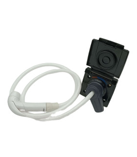 Toma de ducha negra con mezclador | Distribuciones Camper