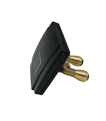 Toma de ducha negra con mezclador | Distribuciones Camper